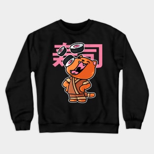 Cat Sushi Nigiri Kawaii Neko Anime Japanese product Crewneck Sweatshirt